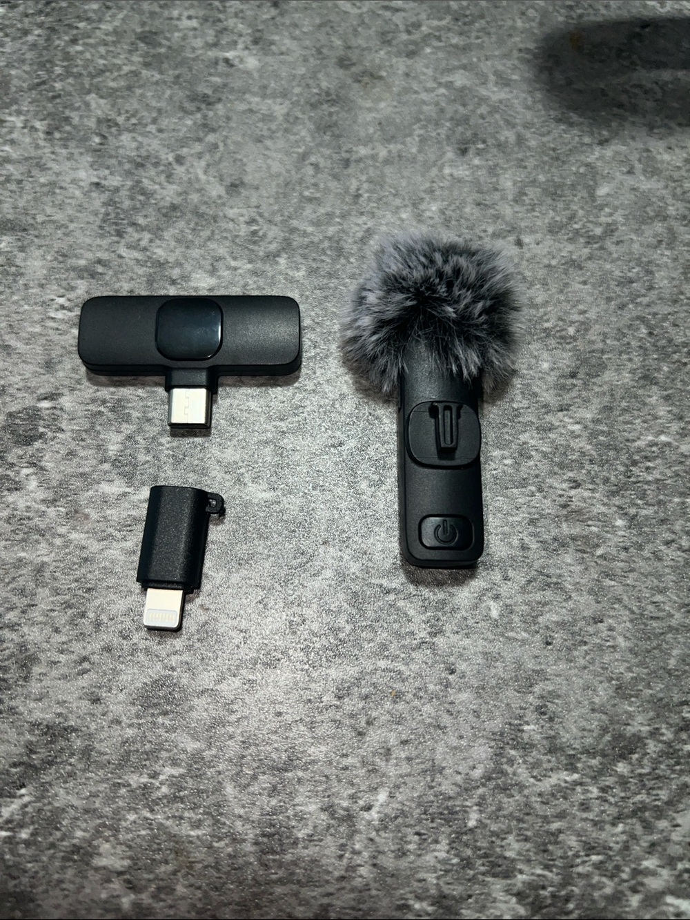 Universal Black Mobile Microphone Kit with Wind Muff